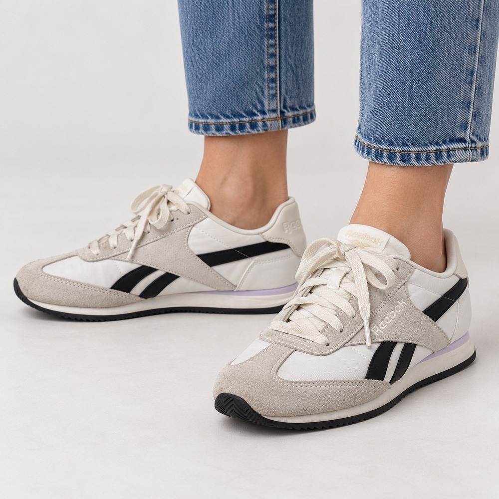 Reebok Royal Alperez Dash Womens White Grey Black Sneakers 30309WCC Size 9